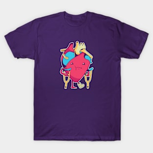 Funny Kawaii Broken Heart T-Shirt